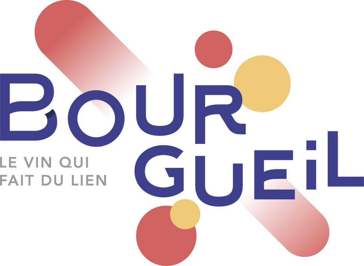 Logo des Vins de Bourgueil, « Le vin qui fait du lien »